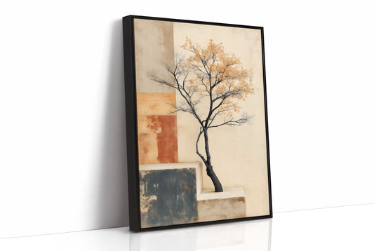 Solitary Tree Finds Golden Peace