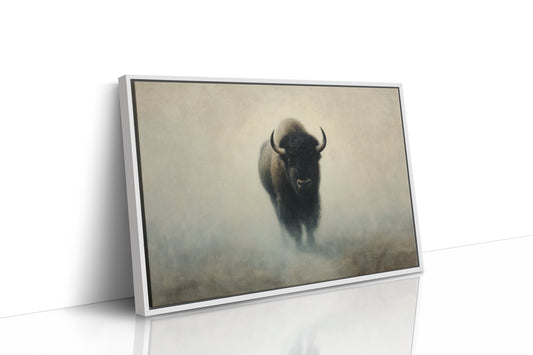 Ancient Power Through Morning Fog