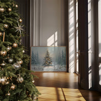 Snow Pine Glows With Winter Magic
