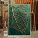 Golden Vein Leaf on Emerald