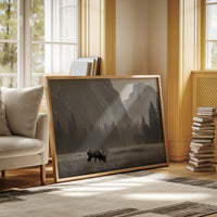 Lone Elk Graces Valley Floor