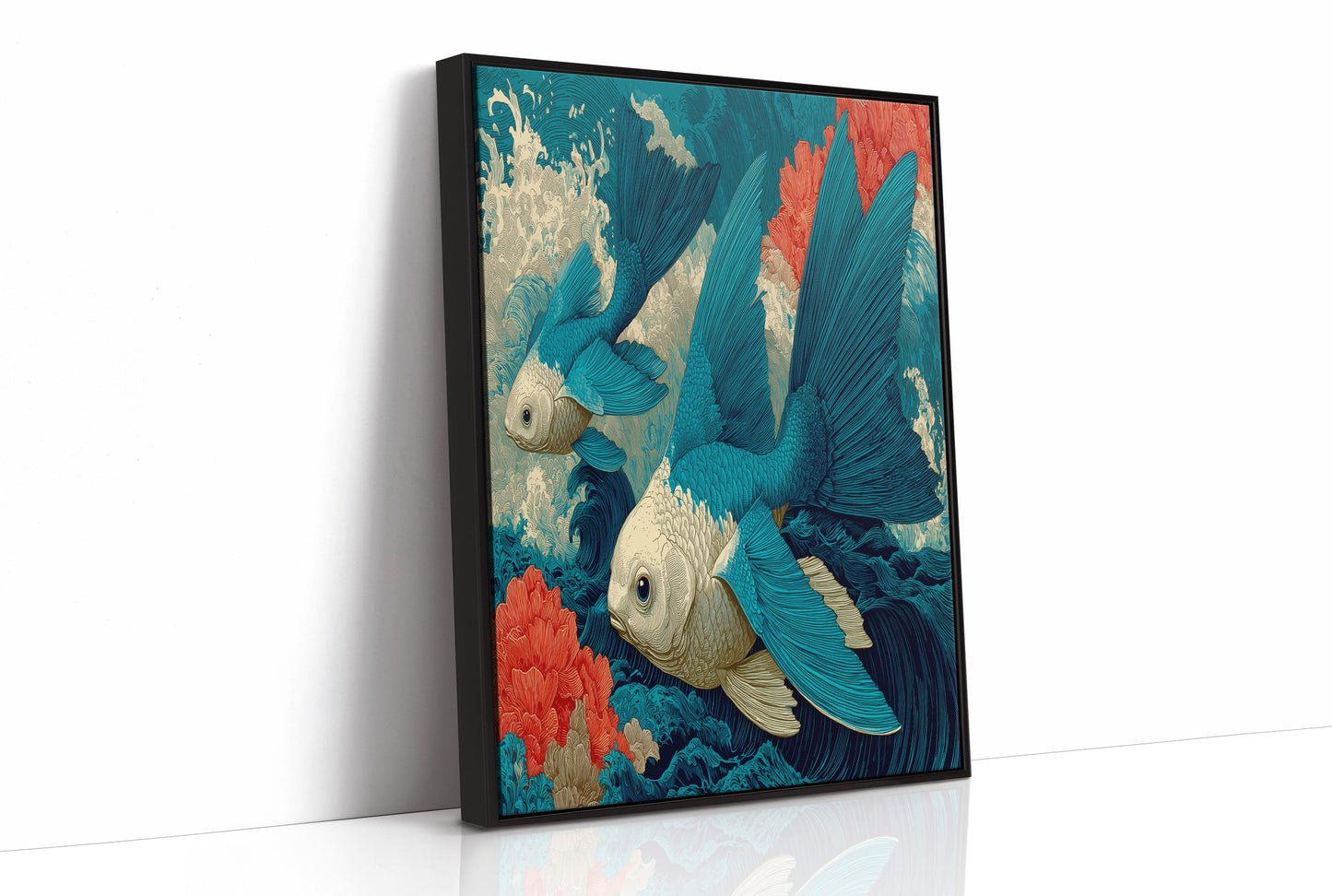 Koi in the Great Wave