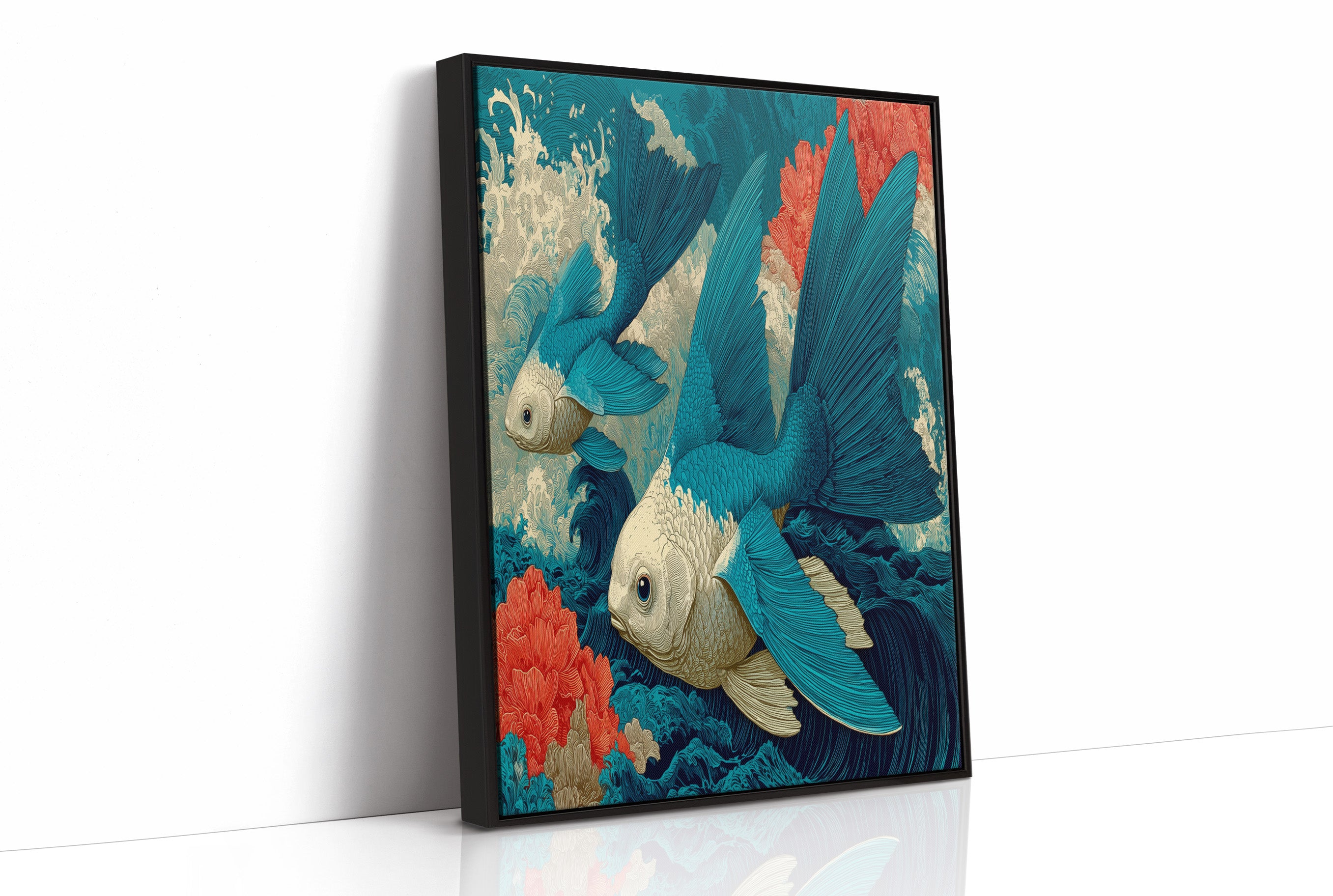 Koi in the Great Wave