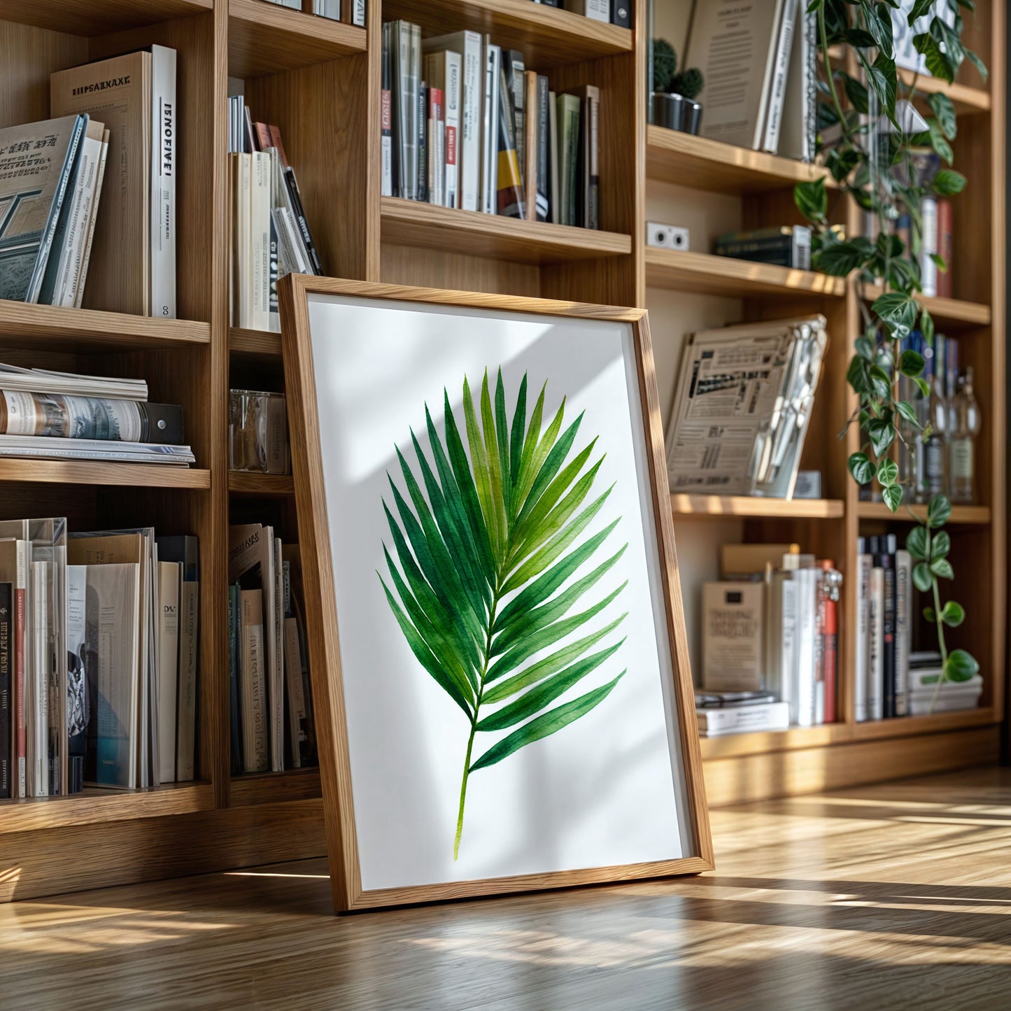 Emerald Fronds in Gentle Breeze