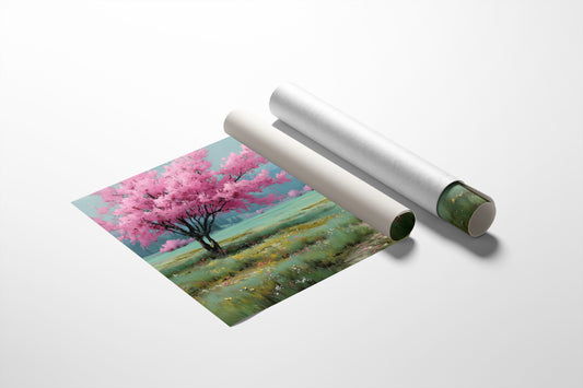 Cherry Blossoms Paint Mountain Stories