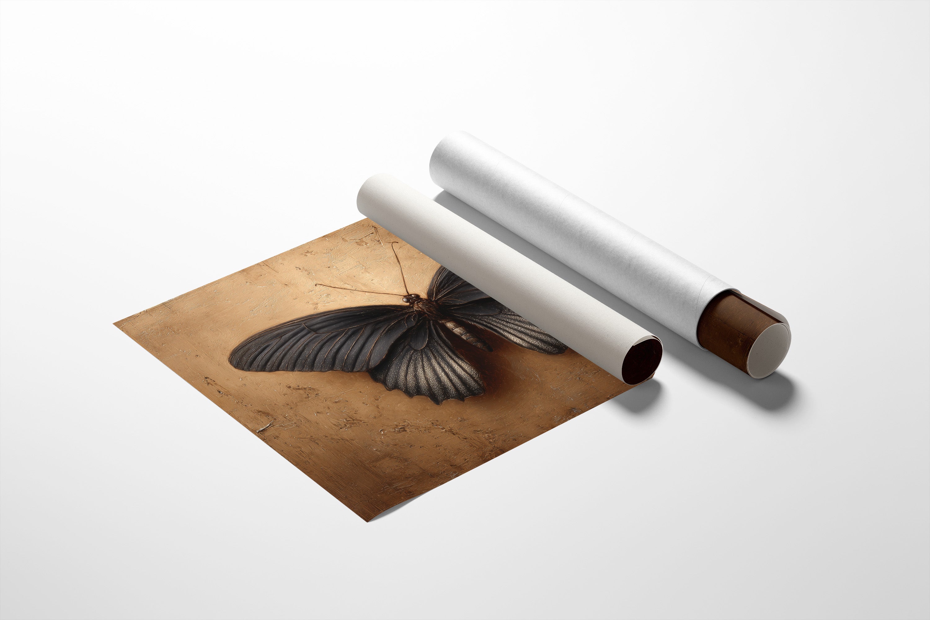 Midnight Wings on Gold