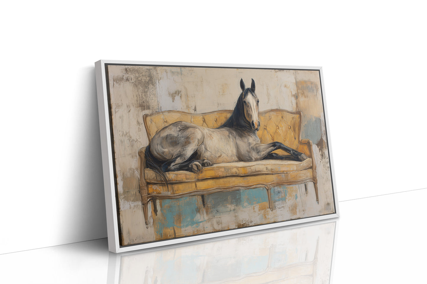 Elegant Steed Takes Velvet Rest