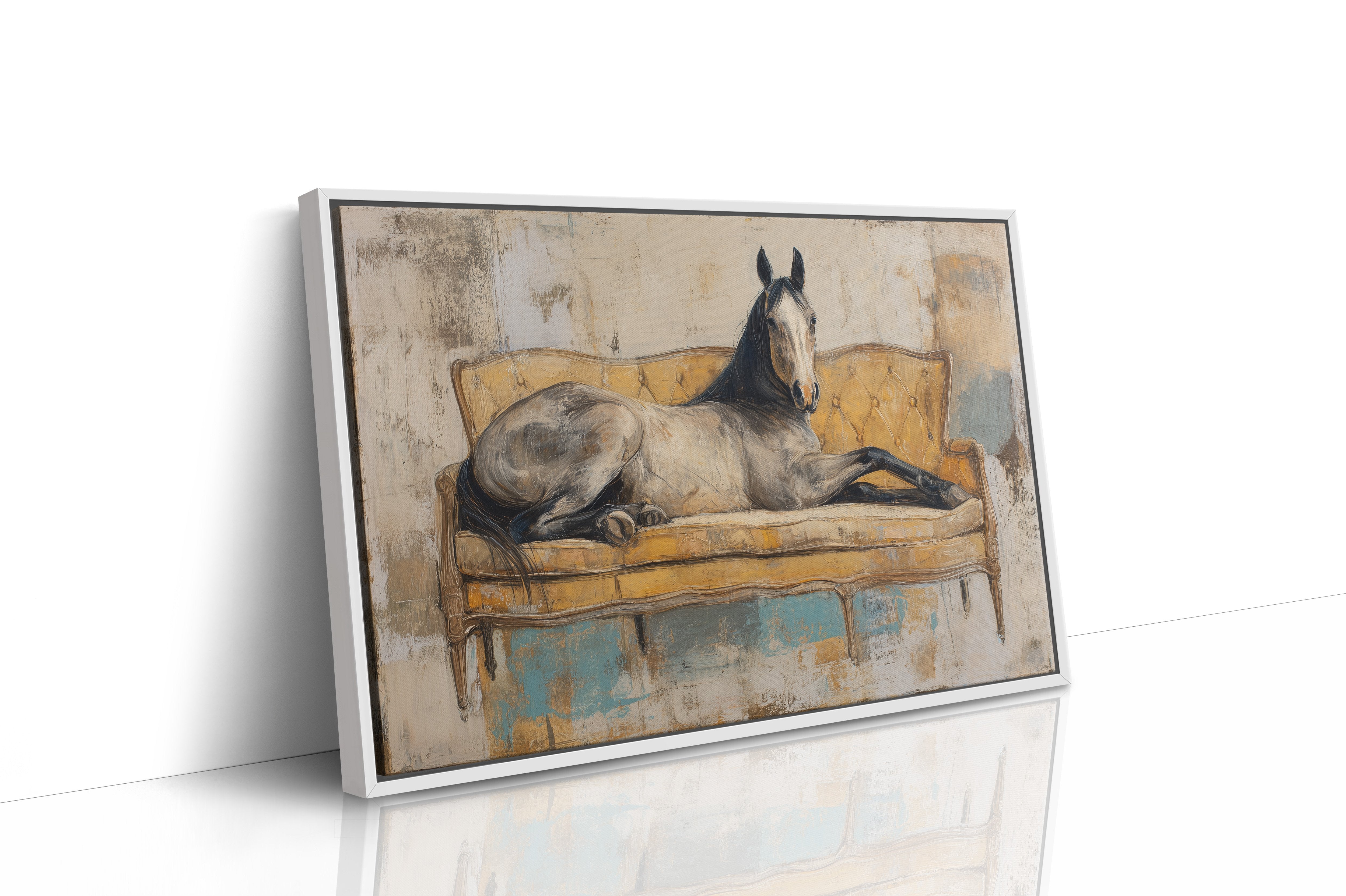 Elegant Steed Takes Velvet Rest