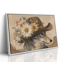 Desert Wolf Wears Wild Daisies