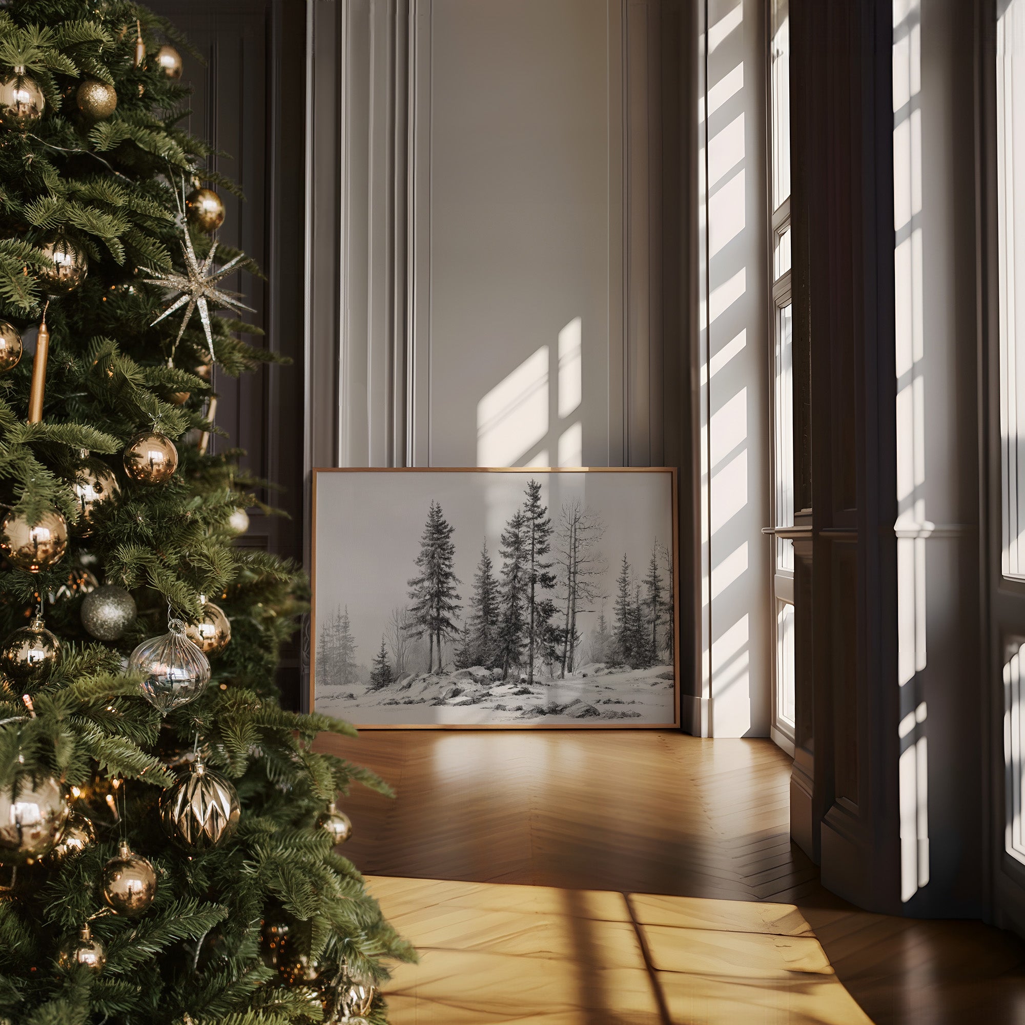 Winter Pines Stand Silent Watch