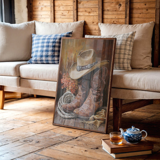 Weathered Boots Tell Ranch Stories