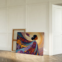 Sacred Flowers Dance In Evening Light