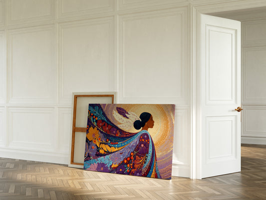 Sacred Flowers Dance In Evening Light