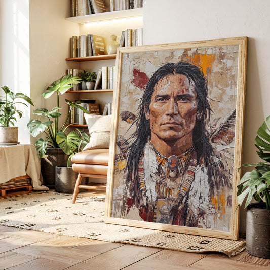 Spirit of the Plains Warrior Portrait