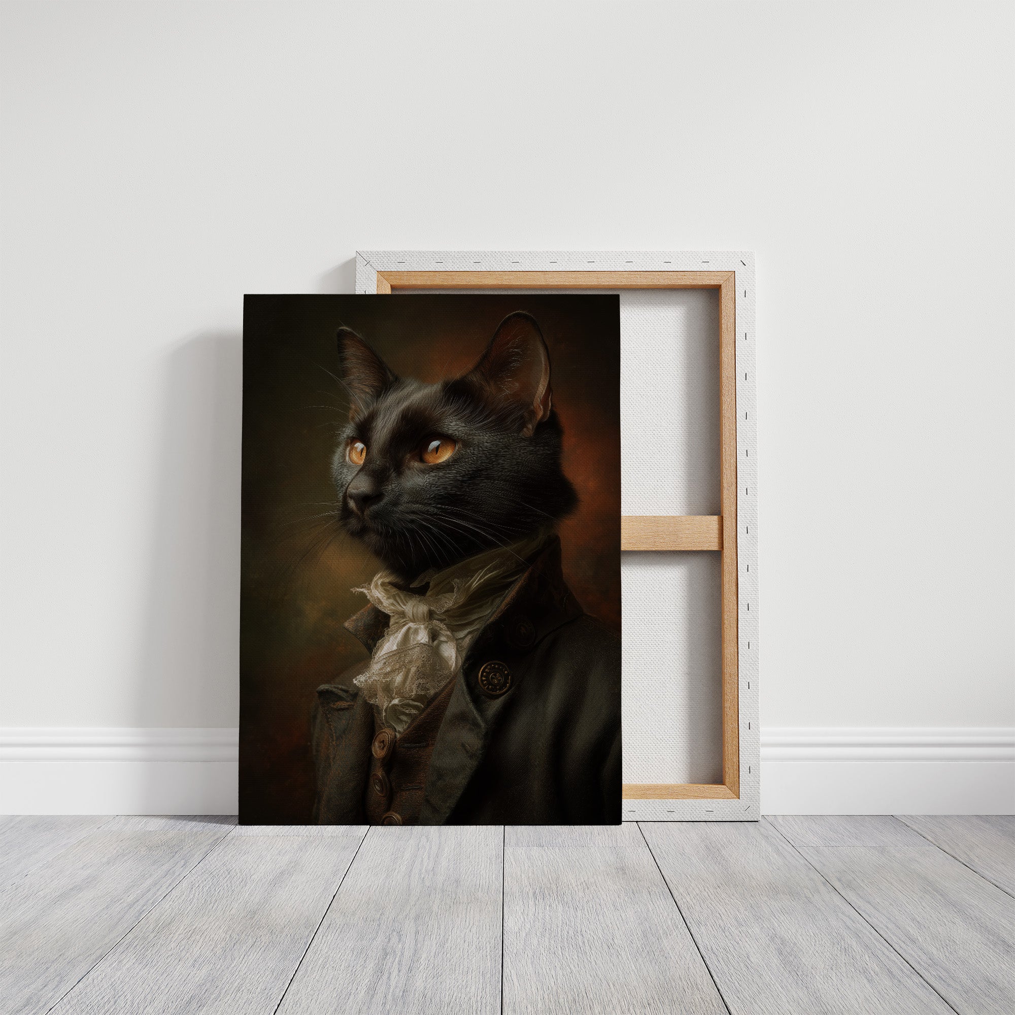 Noble Feline In Regal Attire