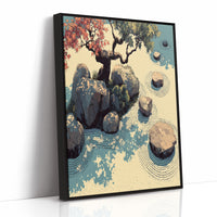 Zen Garden in Autumn Light
