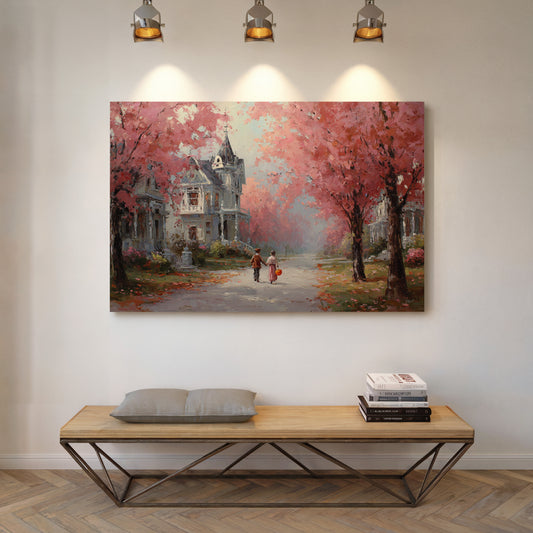 Beneath Cherry Blossoms' Embrace