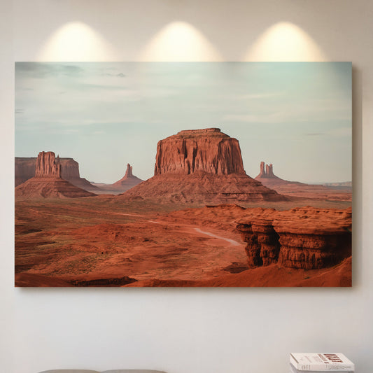 Monument Valley Buttes Under Open Sky