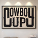 Cowboy Up Western Print in Black Ink