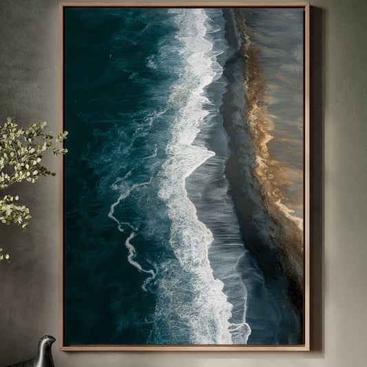 Tides Embrace the Shoreline's Whisper