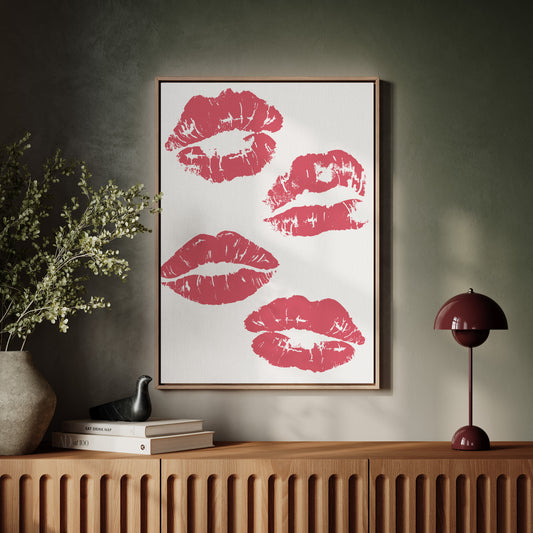 Coral Kisses Paint Modern Romance