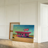 Desert Dream – Retro Pink Motel Wall Art