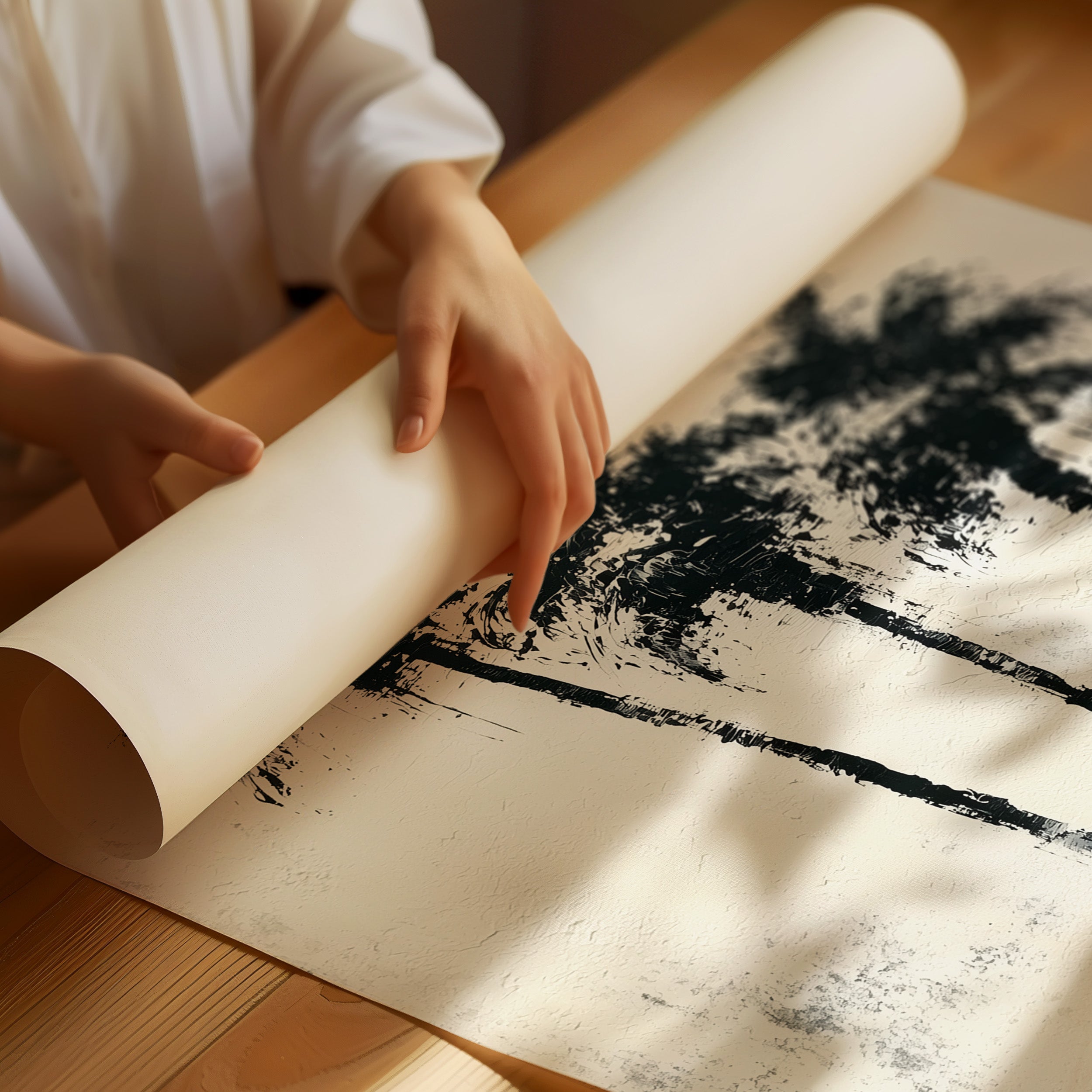 Three Palms Ink Study