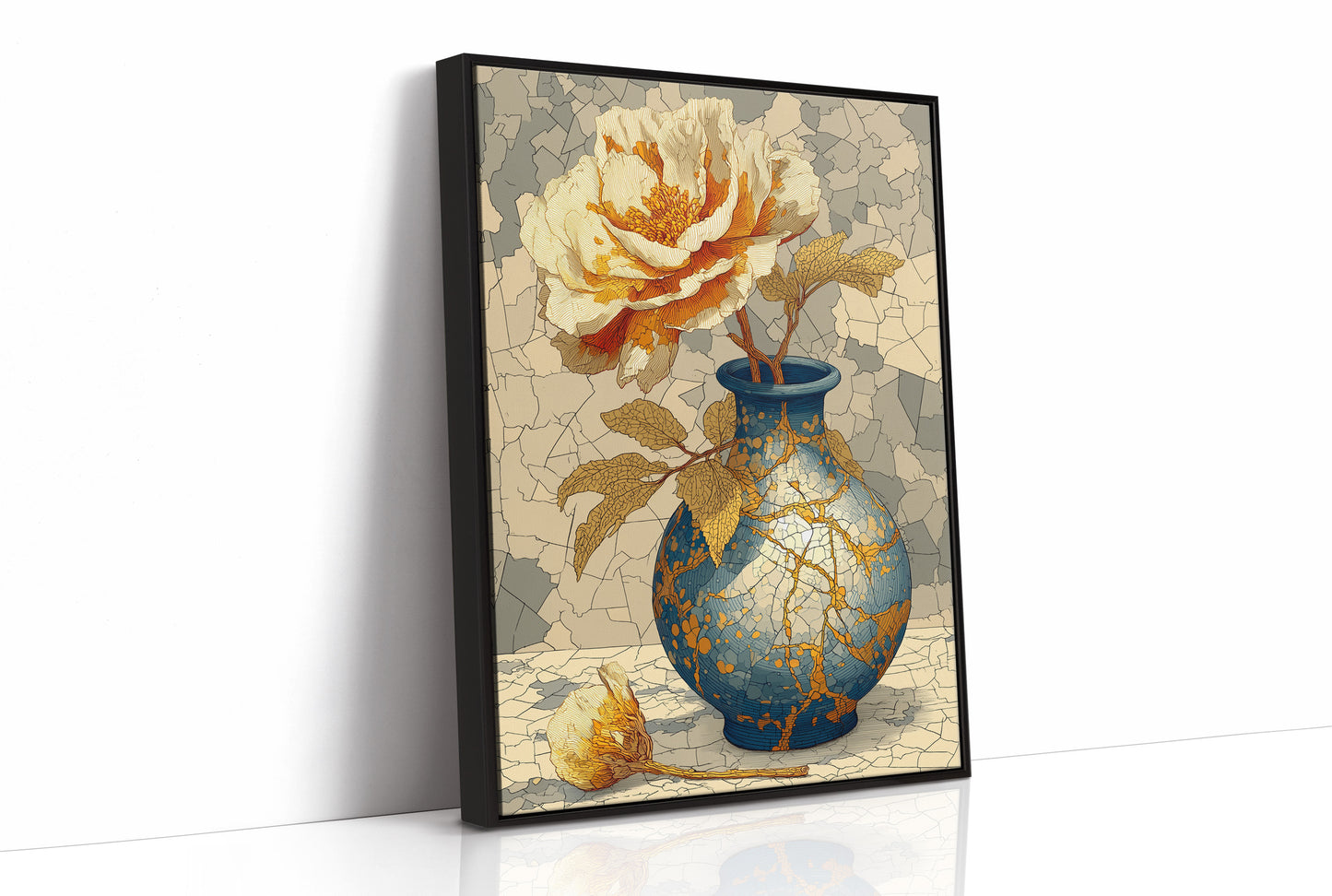 Kintsugi and Peony Bloom