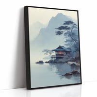 Misty Lake House Finds Morning Peace