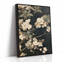 Midnight Blossoms: Ivory & Shadow