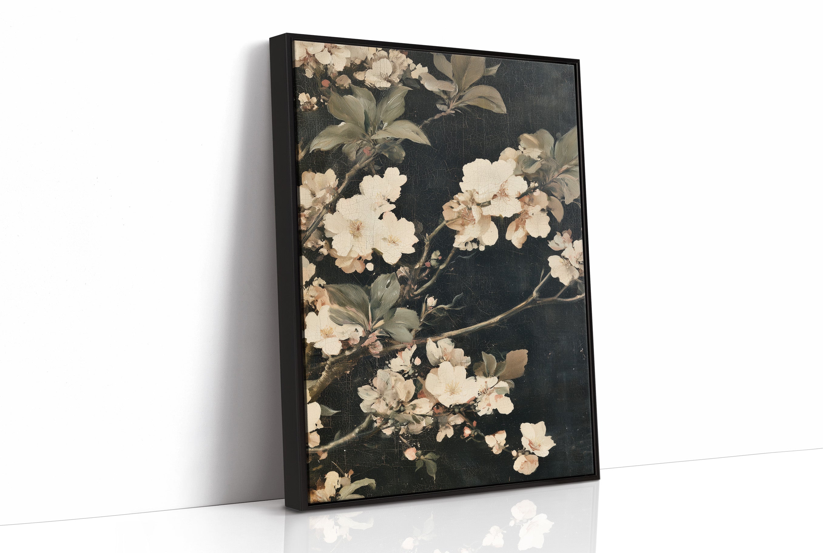 Midnight Blossoms: Ivory & Shadow