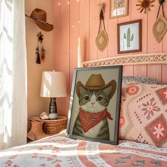 Sunset Ranch Cat Tips His Hat