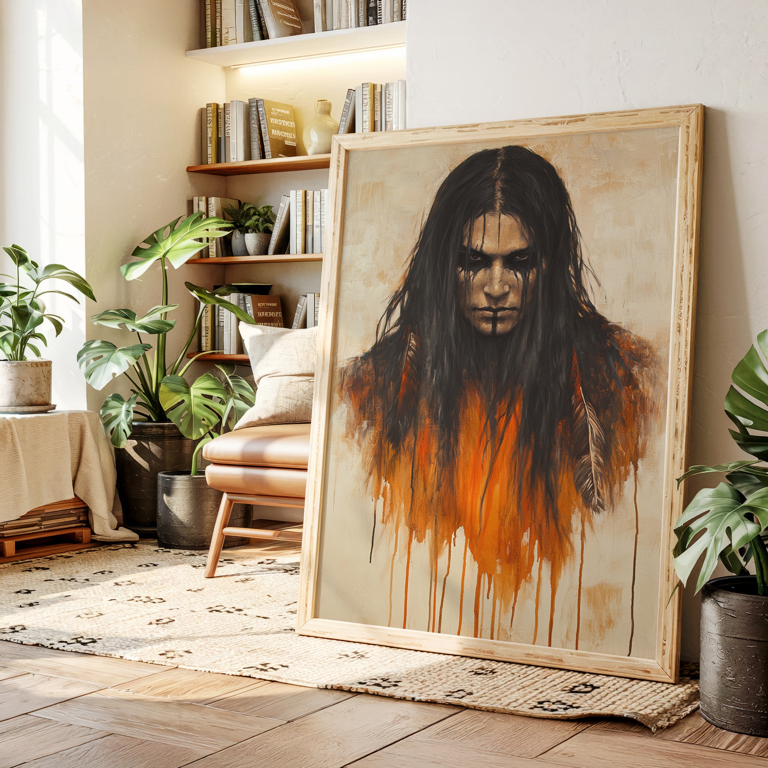 Ember Stare Warrior Portrait