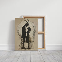 Moonlit Silhouettes In Ancient Tale