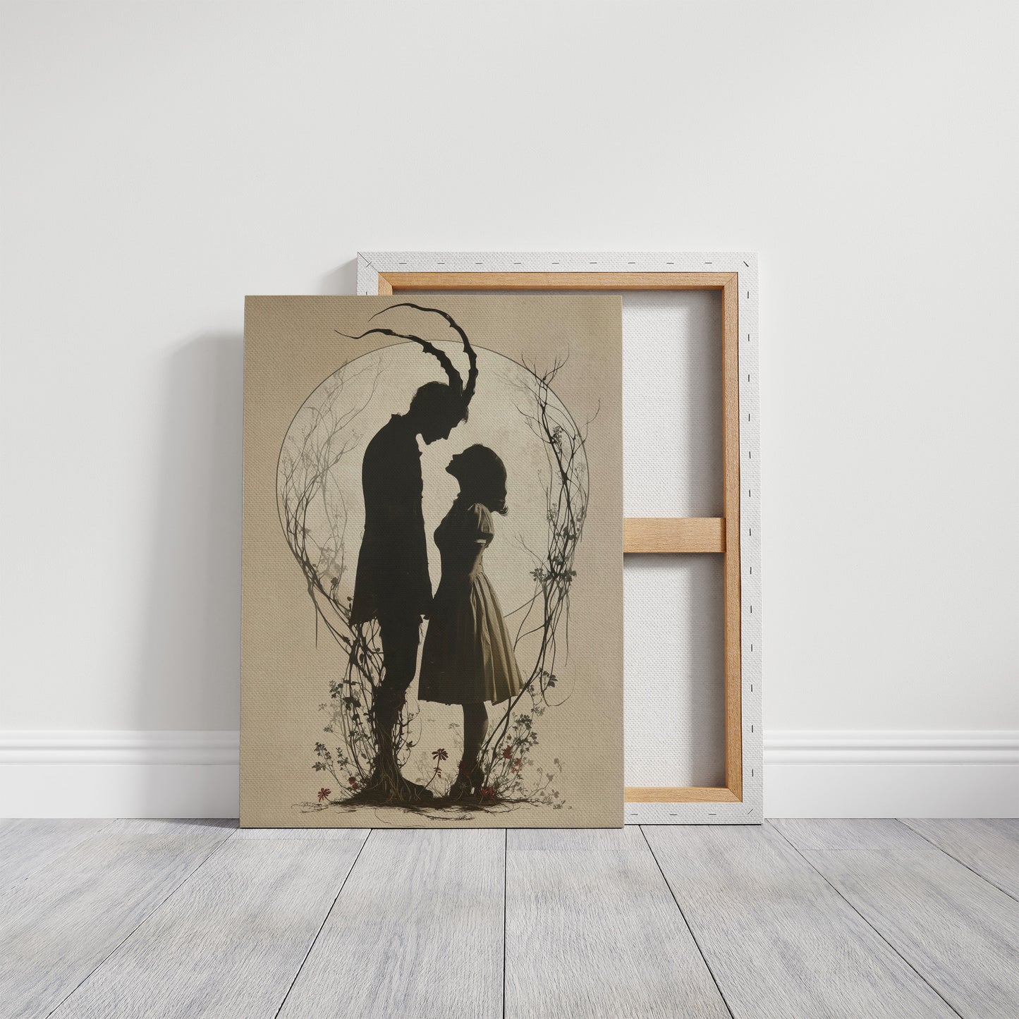 Moonlit Silhouettes In Ancient Tale