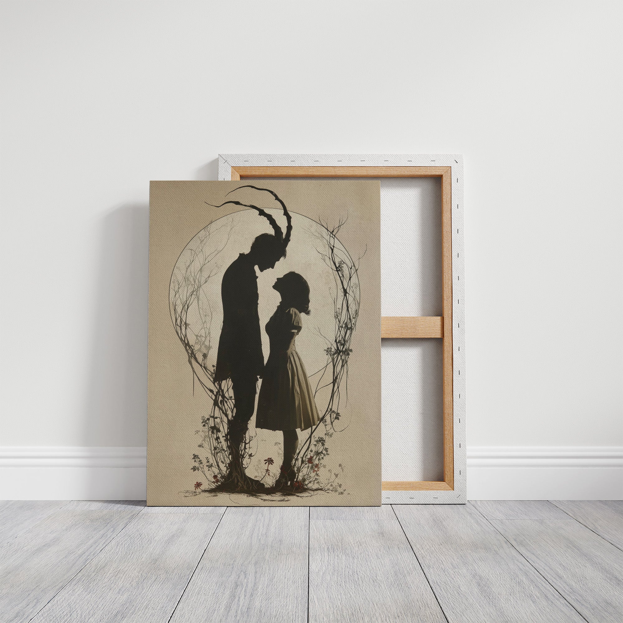 Moonlit Silhouettes In Ancient Tale