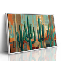 Desert Sentinels In Gilded Light