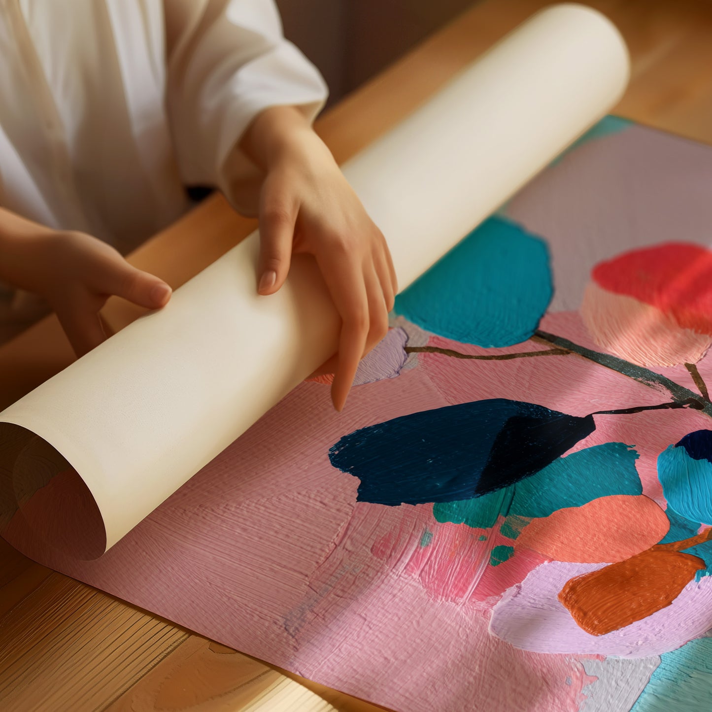 Abstract Botany in Pastel Symphony