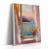 Pastel Window by the Sea