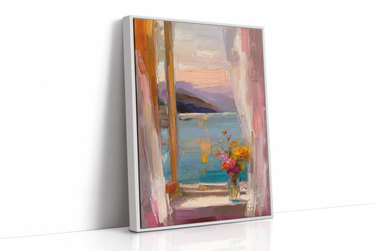 Pastel Window by the Sea