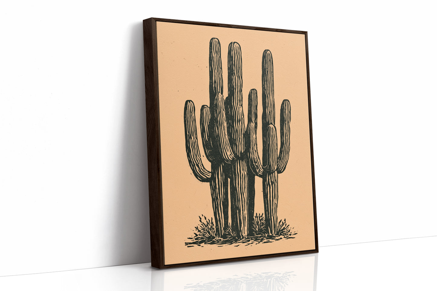 Saguaro Cluster In Relief