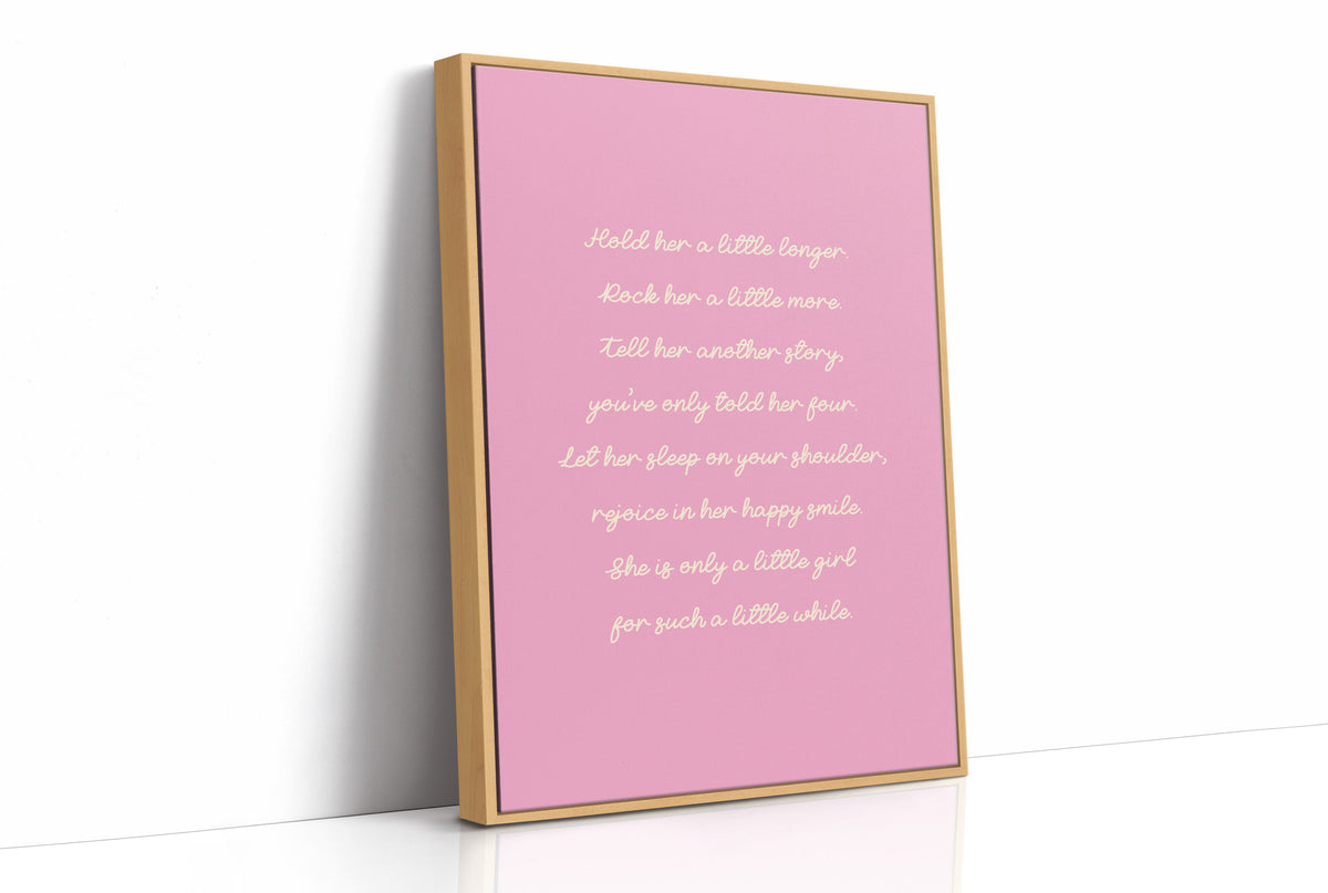 Bubblegum Lullaby in Cream Cursive