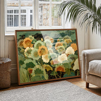 Sunlit Poppies Dance In Jade