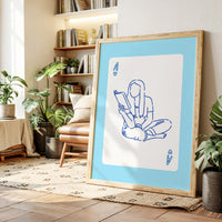 Blue Lines Tell Stories Simply