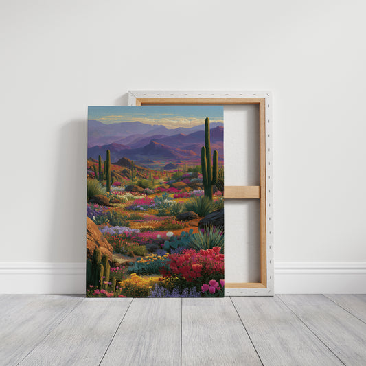 Wildflowers Paint The Desert Mountains