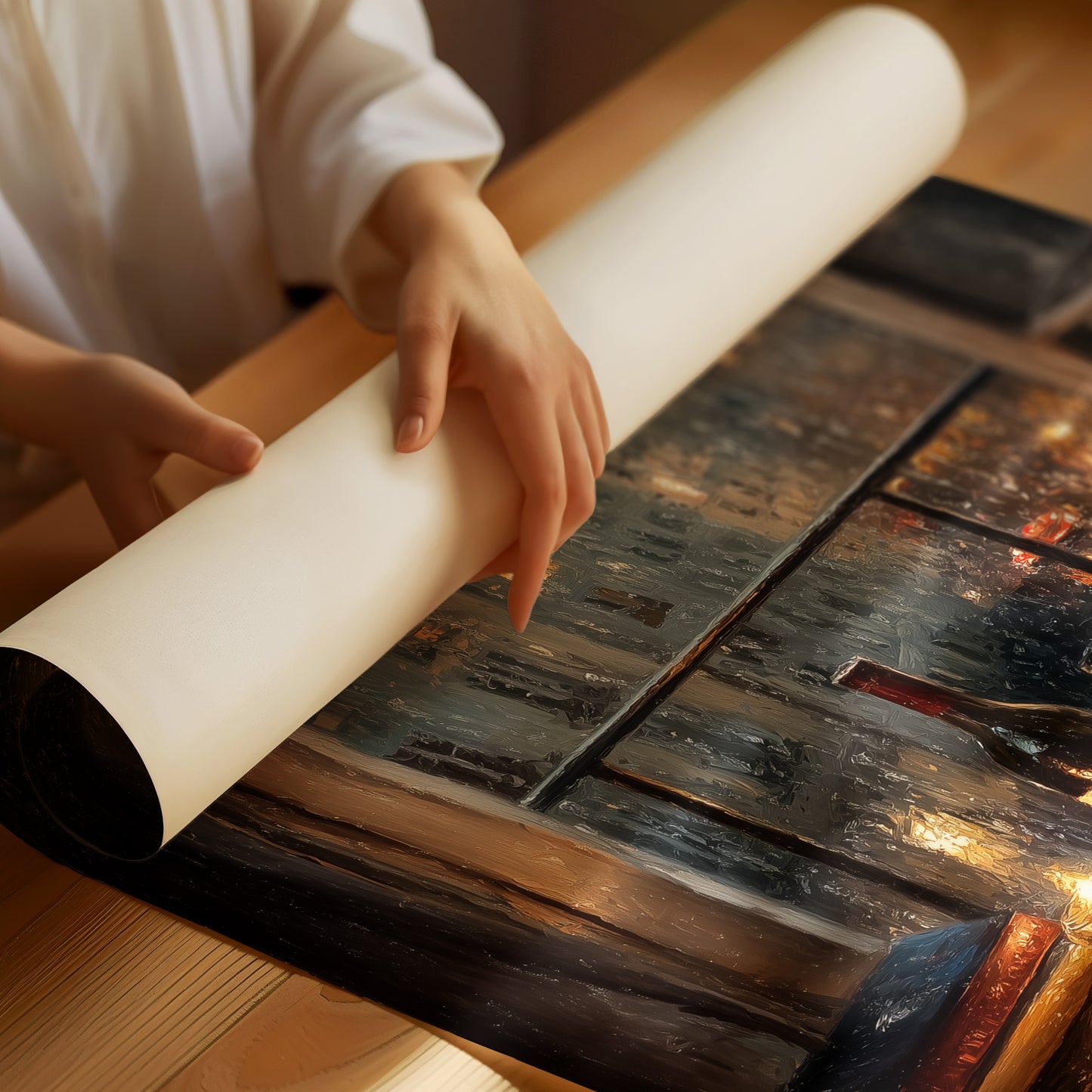 Paris Rainfall And Vintage Pages