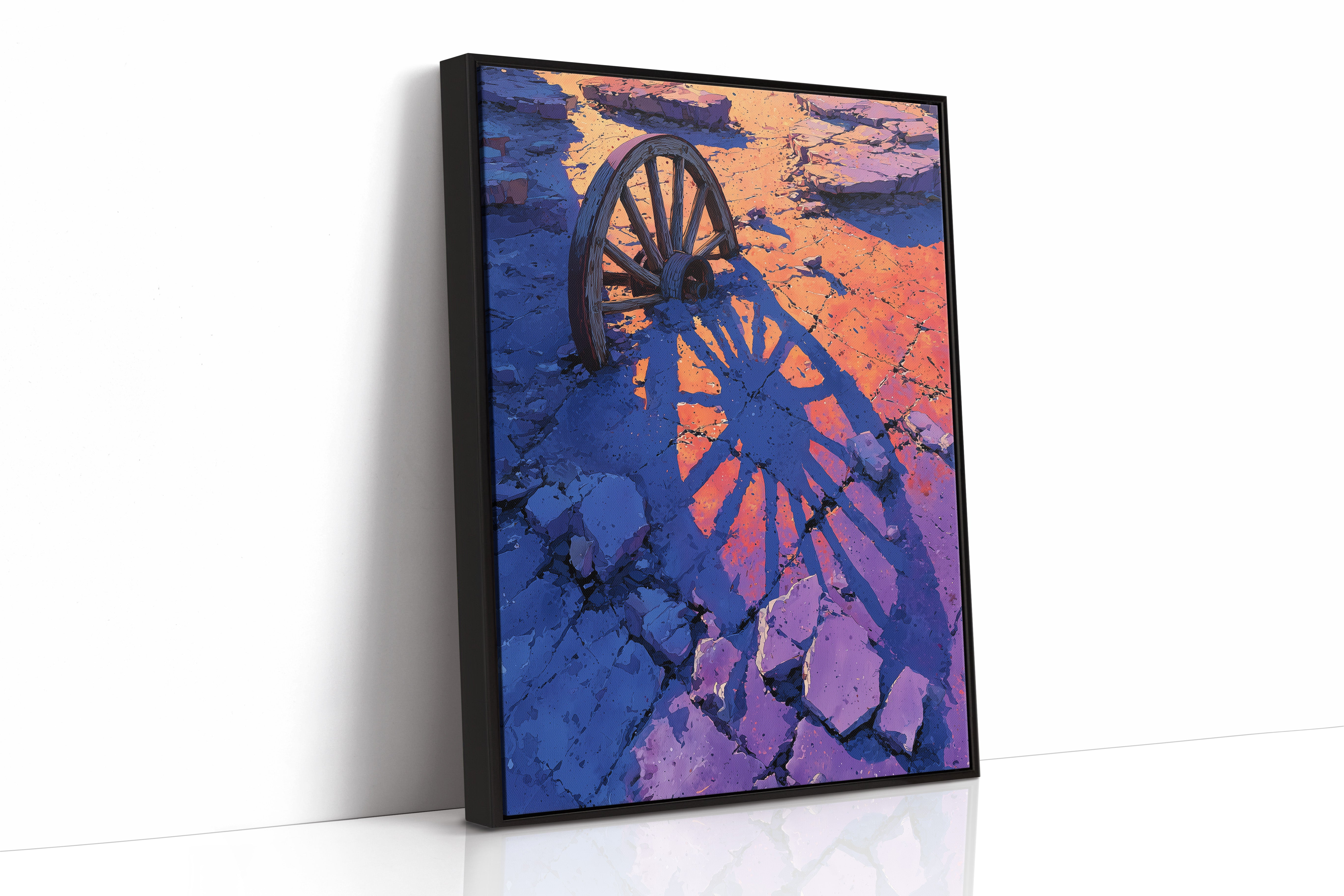 Wagon Wheel, Desert Sunset Shadow