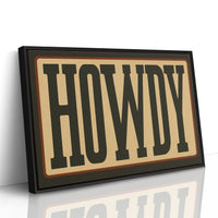 Howdy Western Typography Poster