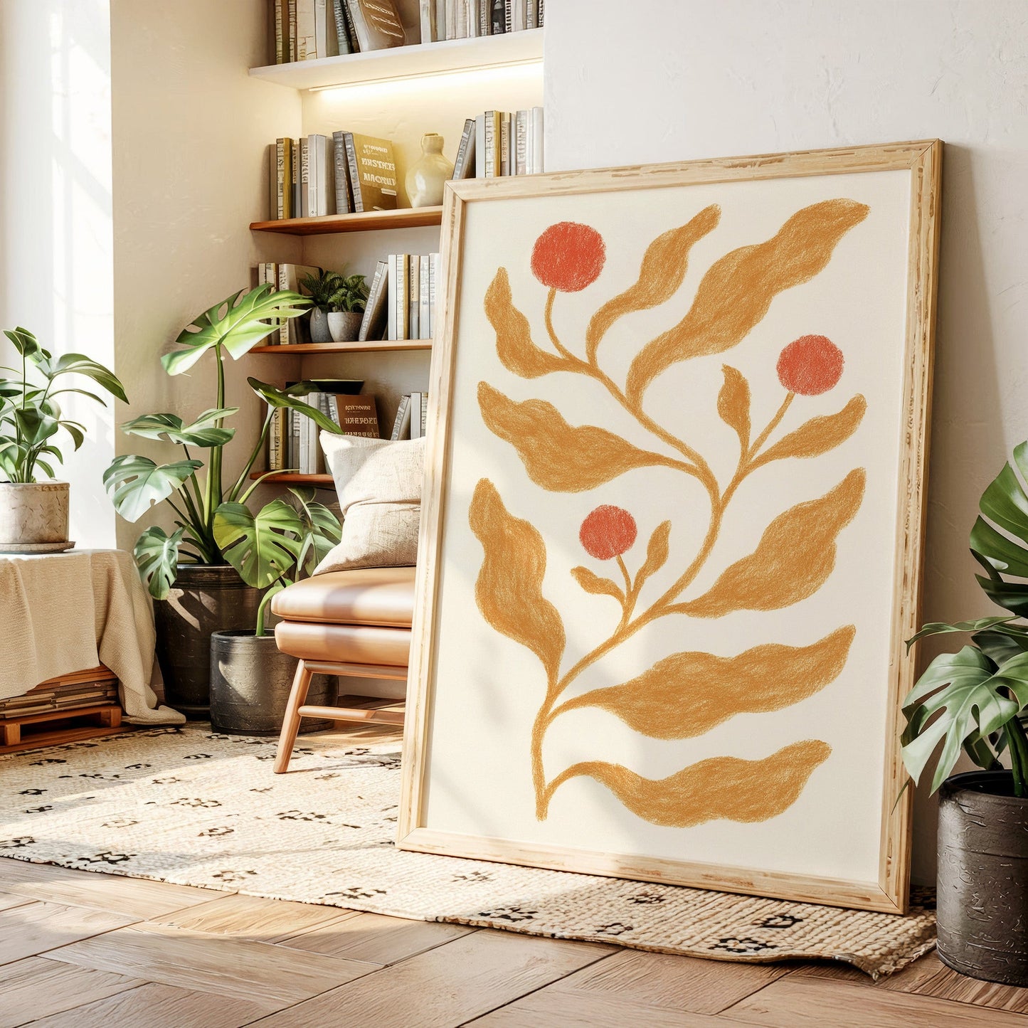 Golden Leaves Hold Coral Stories