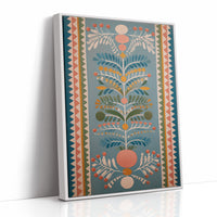Folk Bloom in Summer Blue